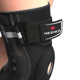 Sports Knee Brace With Hinged Side Stabilizers